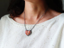 Load image into Gallery viewer, Laguna Lace Agate Heart Necklace