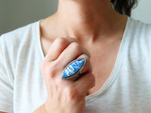 Load image into Gallery viewer, Plume Agate Doublet Ring or Pendant (Choose Your Size)