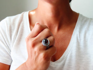 Garnet Ring or Pendant (Choose Your Size)