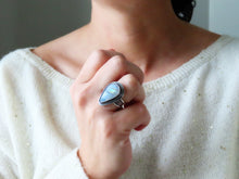 Load image into Gallery viewer, Rainbow Moonstone Ring or Pendant (Choose Your Size)