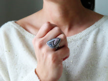 Load image into Gallery viewer, Parcelas/Purple Passion Agate Ring or Pendant (Choose Your Size)