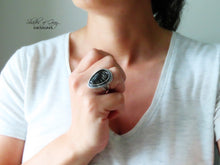 Load image into Gallery viewer, Tourmalinated Quartz Ring or Pendant (Choose Your Size)