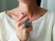 Load image into Gallery viewer, Persian Turquoise w/ Pyrite Ring or Pendant (Choose Your Size)