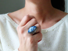 Load image into Gallery viewer, Plume Agate Doublet Ring or Pendant (Choose Your Size)