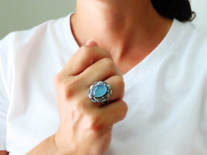 Aquamarine Ring or Pendant (Choose Your Size)