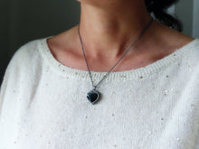 Load image into Gallery viewer, Rainbow Obsidian Heart Necklace