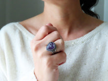 Load image into Gallery viewer, Amethyst Lace Agate Ring or Pendant (Choose Your Size)