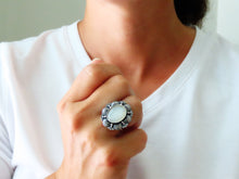 Load image into Gallery viewer, White Moonstone Ring or Pendant (Choose Your Size)