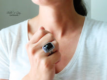 Load image into Gallery viewer, Rose Cut Black Onyx Ring or Pendant (Choose Your Size)
