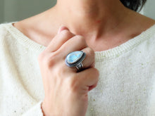Load image into Gallery viewer, Rainbow Moonstone Ring or Pendant (Choose Your Size)