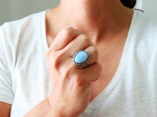 Load image into Gallery viewer, Golden Hills Turquoise Ring or Pendant (Choose Your Size)