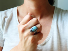 Load image into Gallery viewer, Golden Hill Turquoise Ring or Pendant (Choose Your Size)