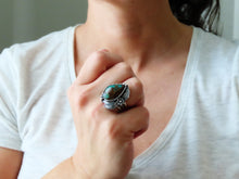Load image into Gallery viewer, Hubei Turquoise Ring or Pendant (Choose Your Size)