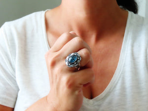 Teal Moss Kyanite Ring or Pendant (Choose Your Size)