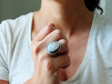 Load image into Gallery viewer, Rainbow Moonstone Ring or Pendant (Choose Your Size)