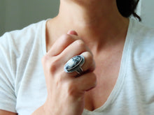 Load image into Gallery viewer, Dark Moon Stone / Luna Oscura Ring or Pendant (Choose Your Size)