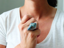 Load image into Gallery viewer, Persian Turquoise with Pyrite Ring or Pendant (Choose Your Size)