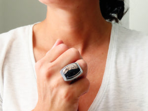 Petrified Palm Root Ring or Pendant (Choose Your Size)