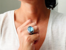 Load image into Gallery viewer, Aquamarine Ring or Pendant (Choose Your Size)