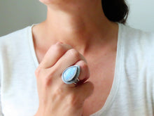 Load image into Gallery viewer, Rainbow Moonstone Ring or Pendant (Choose Your Size)