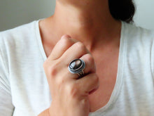 Load image into Gallery viewer, Chocolate Brown Sapphire Ring or Pendant (Choose Your Size)