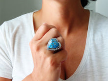 Load image into Gallery viewer, Persian Turquoise w/ Pyrite Ring or Pendant (Choose Your Size)