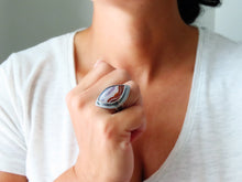 Load image into Gallery viewer, Laguna Agate Ring or Pendant (Choose Your Size)