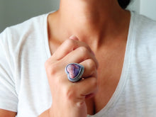 Load image into Gallery viewer, Tiffany Stone Heart Ring or Pendant (Choose Your Size)