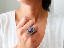 Load image into Gallery viewer, Star Ruby Ring or Pendant (Choose Your Size)