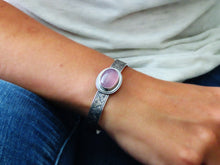 Load image into Gallery viewer, Lavender Chalcedony Cuff Bracelet