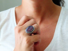 Load image into Gallery viewer, Lavender Chalcedony Ring or Pendant (Choose Your Size)