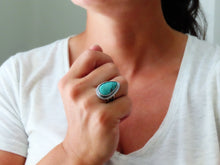Load image into Gallery viewer, Broken Arrow Variscite Ring or Pendant (Choose Your Size)