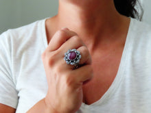 Load image into Gallery viewer, Star Ruby Ring or Pendant (Choose Your Size)