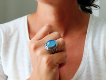 Load image into Gallery viewer, Aquamarine Ring or Pendant (Choose Your Size)