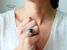Load image into Gallery viewer, Black Spinel Ring or Pendant (Choose Your Size)