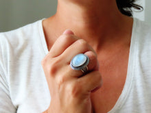Load image into Gallery viewer, Rainbow Moonstone Ring or Pendant (Choose Your Size)