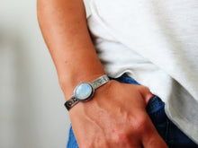 Load image into Gallery viewer, Rainbow Moonstone Cuff Bracelet
