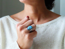Load image into Gallery viewer, Golden Hills Turquoise Ring or Pendant (Choose Your Size)