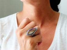 Load image into Gallery viewer, Agua Nueva Agate Ring or Pendant (Choose Your Size)