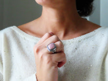 Load image into Gallery viewer, Sunrise Rhodonite Ring or Pendant (Choose Your Size)