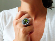 Load image into Gallery viewer, Green Tourmaline Ring or Pendant (Choose Your Size)