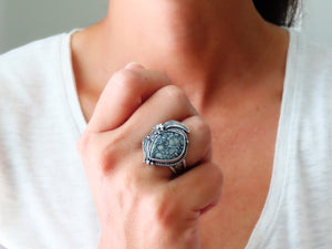 Luna Oscura (Dark Moon Stone) Ring or Pendant (Choose Your Size)