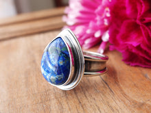 Load image into Gallery viewer, RESERVED: Bluebird Azurite Ring or Pendant (Choose Your Size)