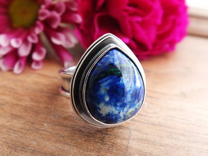 RESERVED: Bluebird Azurite Ring or Pendant (Choose Your Size)