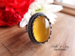 Honey Chalcedony Ring or Pendant (Choose Your Size)