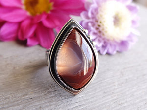 Moraccan Seam Agate Ring or Pendant (Choose Your Size)