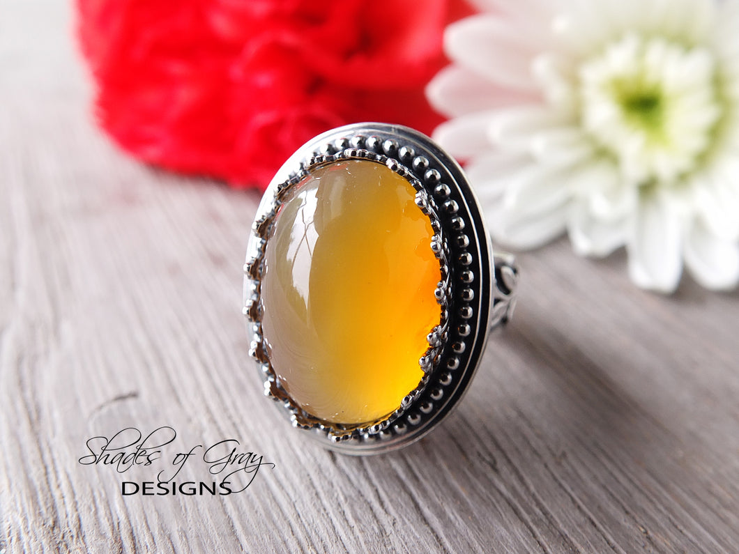 Honey Chalcedony Ring or Pendant (Choose Your Size)