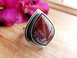 Bloody Basin Agate Ring or Pendant (Choose Your Size)