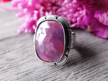 Load image into Gallery viewer, Notched Rose Cut Sapphire Ring or Pendant (Choose Your Size)