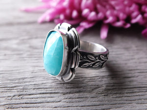 Rose Cut Amazonite Ring or Pendant (Choose Your Size)